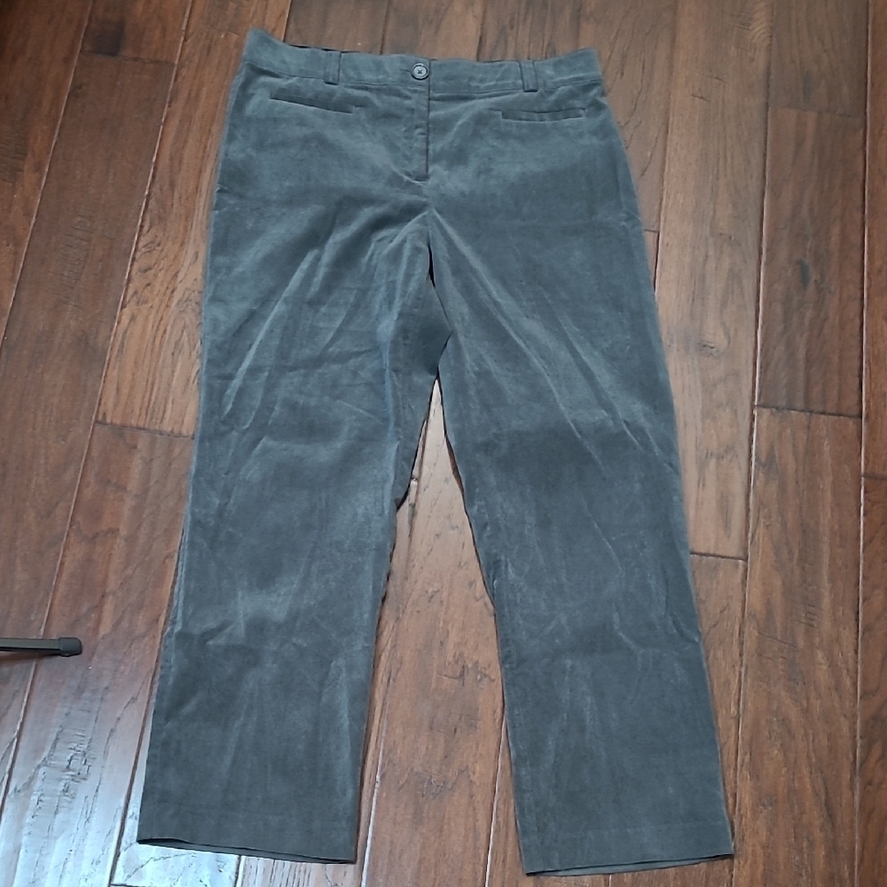 Kim Rogers Grey Corduroy Trousers size 16